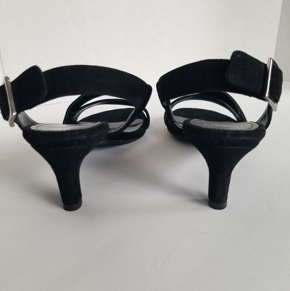 Aquatalia Tana Suede Kitten Heel Strappy Sandal  7 - Picture 4 of 7